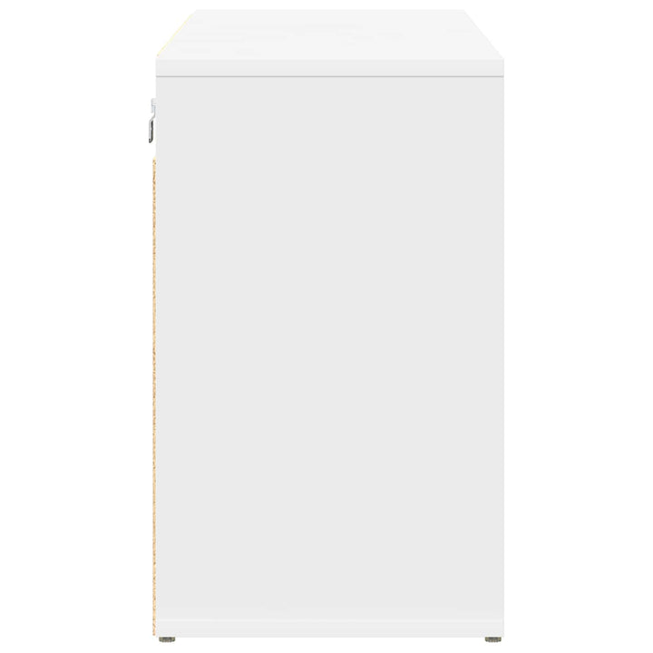 Skoskåp 103 X 30 X 51 Cm Konstruerat Trä Vit