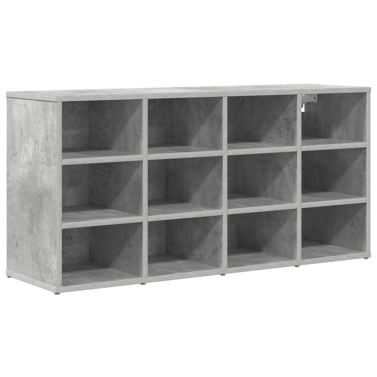 Skoskåp 103 X 30 X 51 Cm Konstruerat Trä Betonggrå