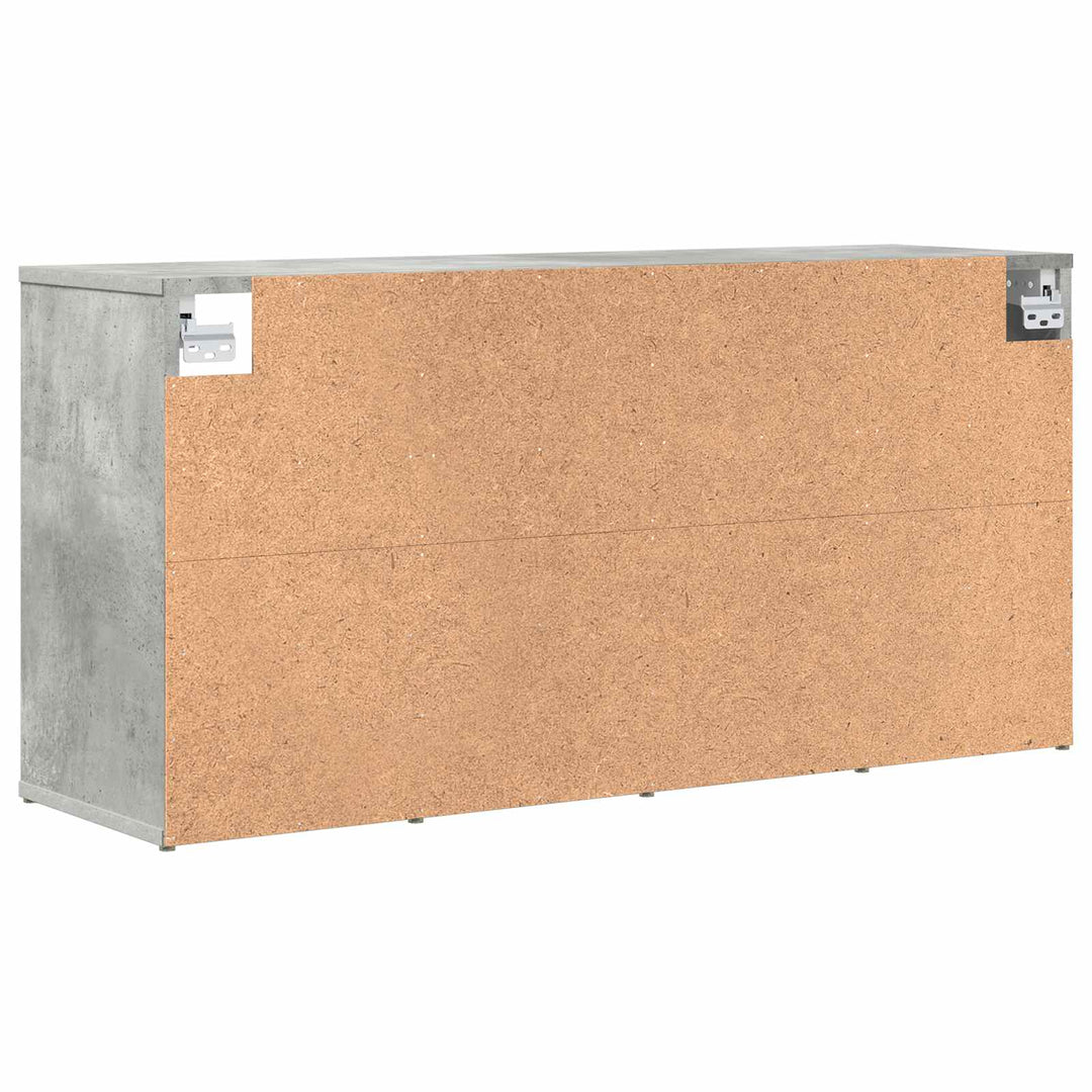 Skoskåp 103 X 30 X 51 Cm Konstruerat Trä Betonggrå