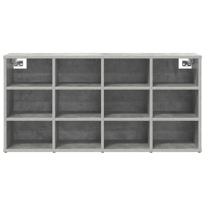 Skoskåp 103 X 30 X 51 Cm Konstruerat Trä Betonggrå