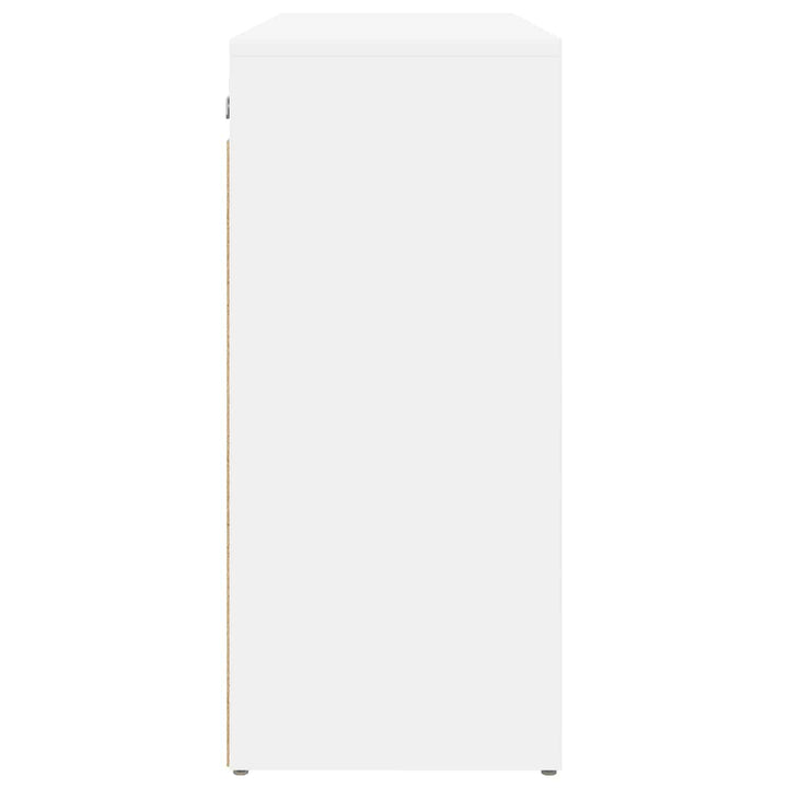 Skoskåp 77,5 X 30 X 67 Cm Konstruerat Trä Vit