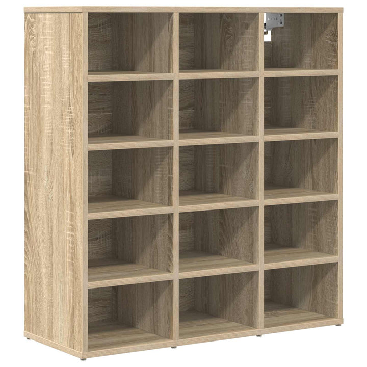 Skoskåp 77,5 X 30 X 83,5 Cm Konstruerat Trä Sonoma-Ek