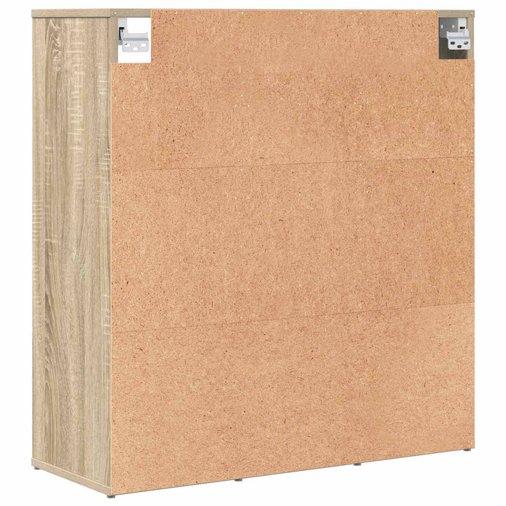 Skoskåp 77,5 X 30 X 83,5 Cm Konstruerat Trä Sonoma-Ek