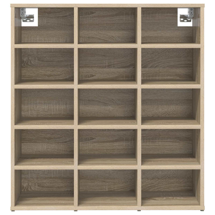 Skoskåp 77,5 X 30 X 83,5 Cm Konstruerat Trä Sonoma-Ek