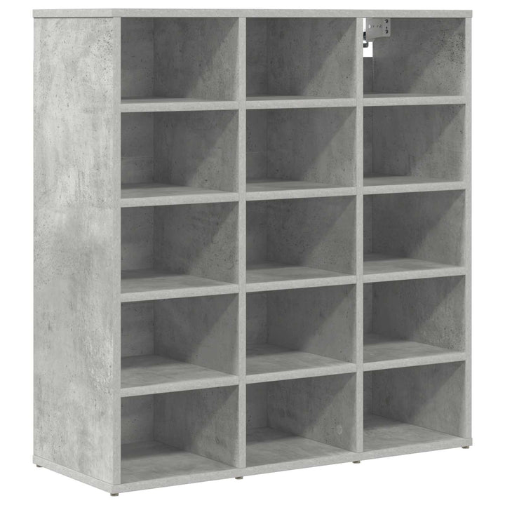 Skoskåp 77,5 X 30 X 83,5 Cm Konstruerat Trä Betonggrå