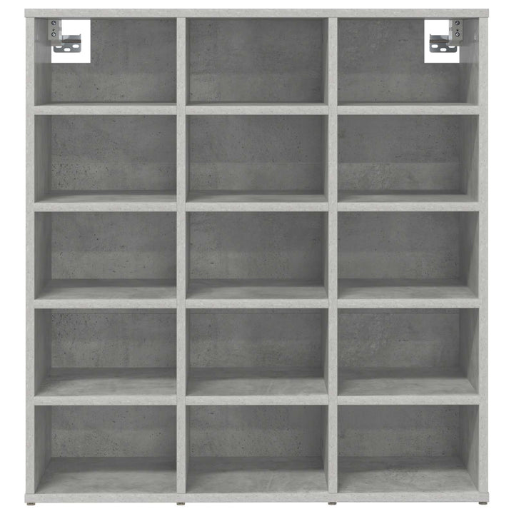 Skoskåp 77,5 X 30 X 83,5 Cm Konstruerat Trä Betonggrå