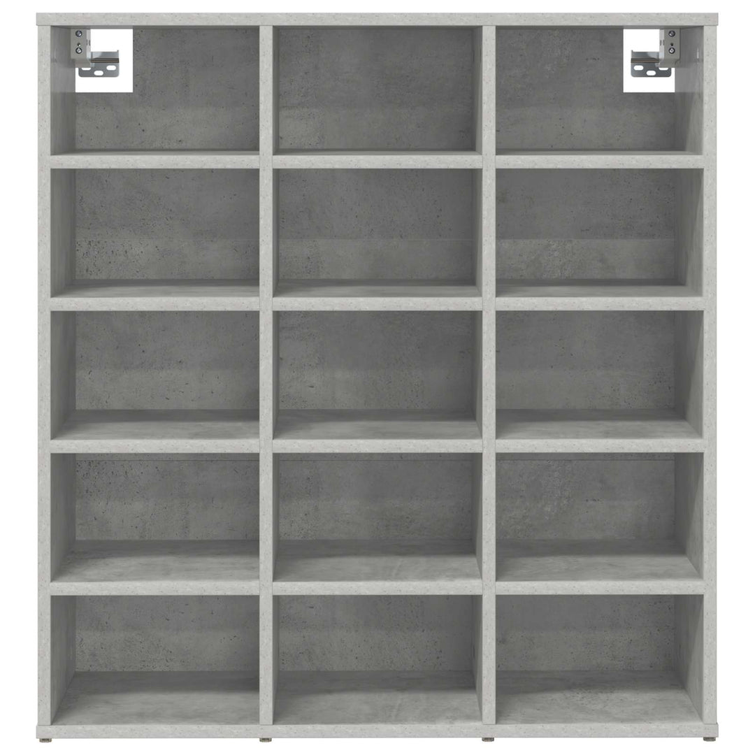 Skoskåp 77,5 X 30 X 83,5 Cm Konstruerat Trä Betonggrå