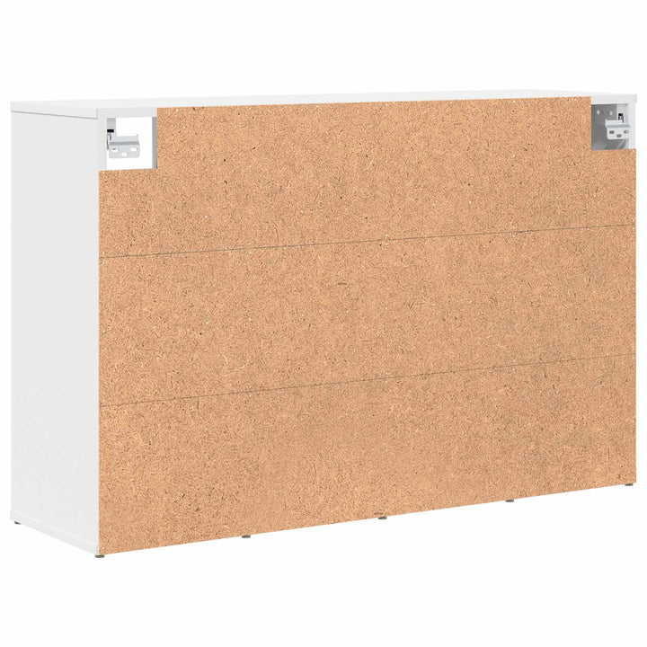 Skoskåp 103 X 30 X 67 Cm Konstruerat Trä Vit