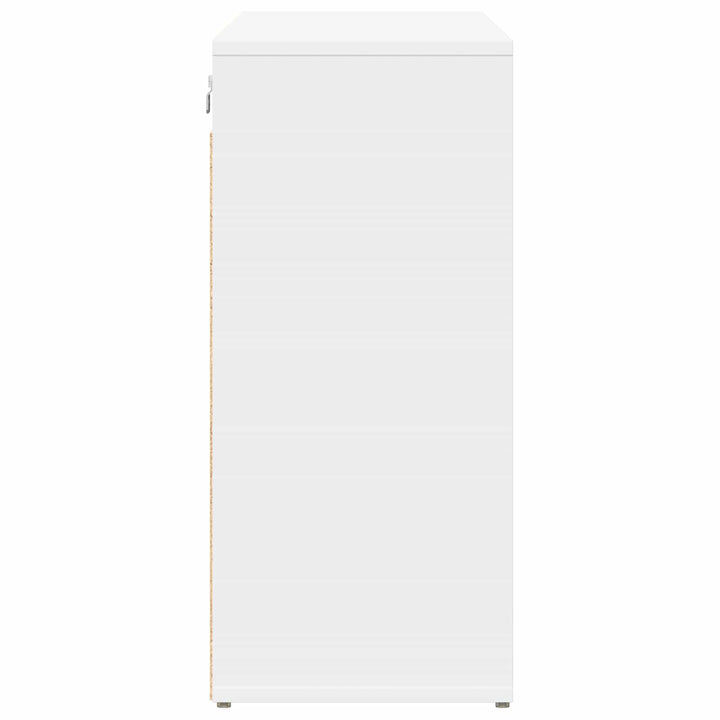 Skoskåp 103 X 30 X 67 Cm Konstruerat Trä Vit