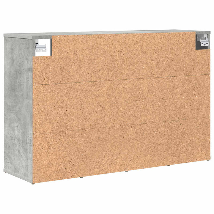 Skoskåp 103 X 30 X 67 Cm Konstruerat Trä Betonggrå