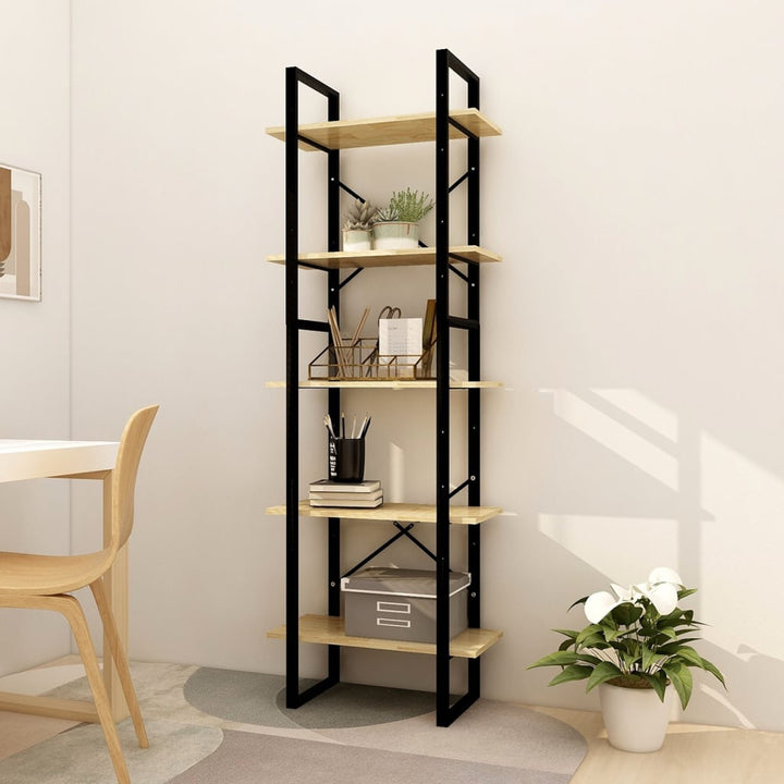 Bokhylla 5 Hyllplan 80X30X175 Cm Massiv Furu