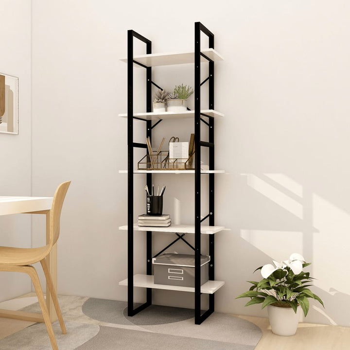Bokhylla 5 Hyllplan 80X30X175 Cm Massiv Furu