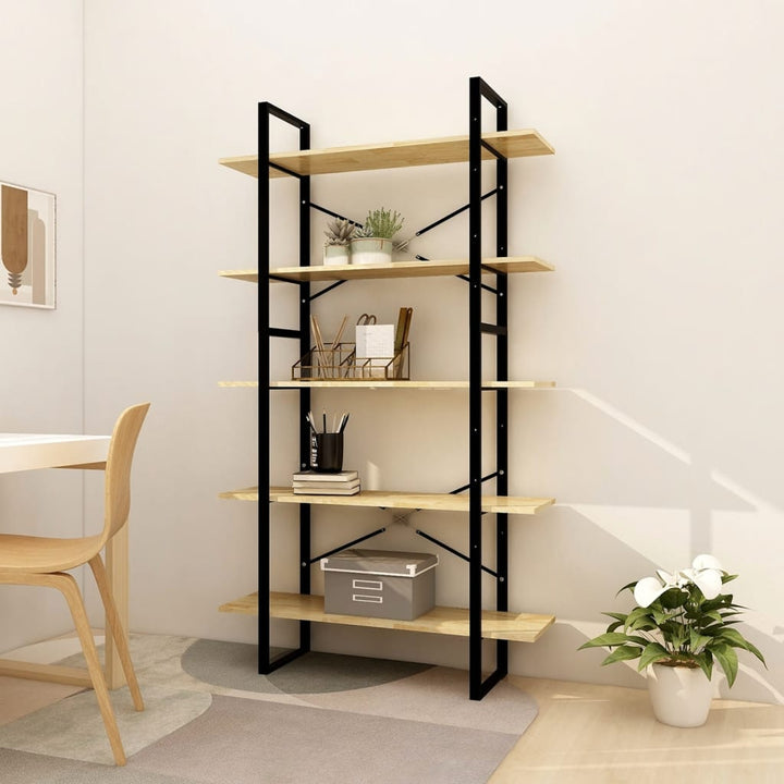 Bokhylla 5 Hyllplan 80X30X175 Cm Massiv Furu