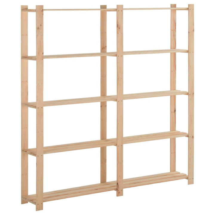 Förvaringshylla 3 Hyllplan 80X38X90 Massiv Furu