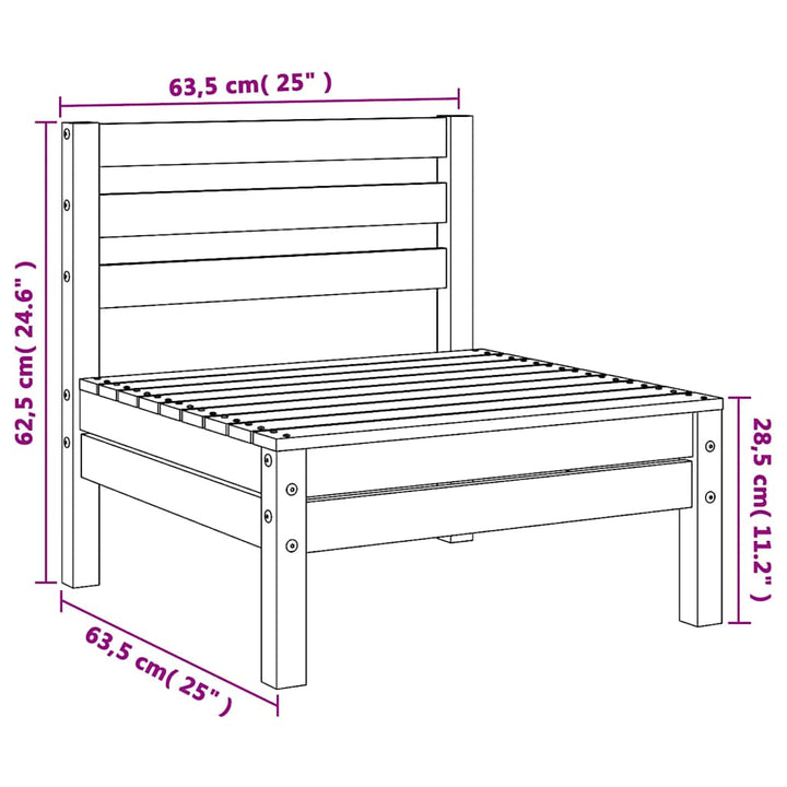 Mittensektion Till Pallsoffa 4 St Massiv Furu