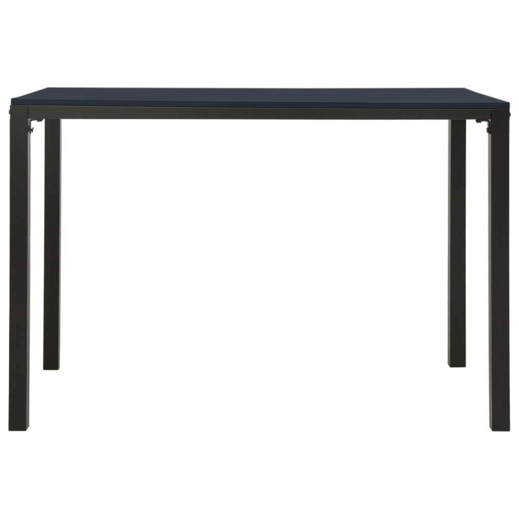 Matgrupp För Trädgården 3 Delar Stål Och Wpc
