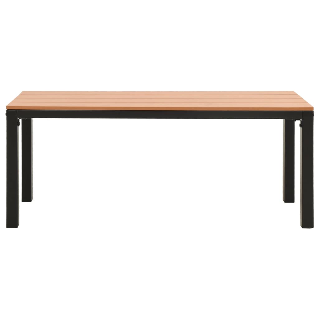 Trädgårdsbänk 110 Cm Stål Och Wpc