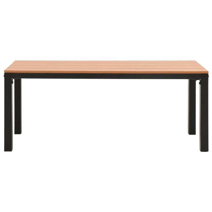 Trädgårdsbänk 110 Cm Stål Och Wpc