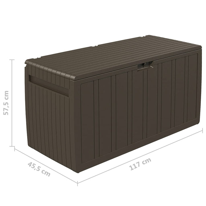 Dynlåda Brun 117X45,5X57,5 Cm 270 L
