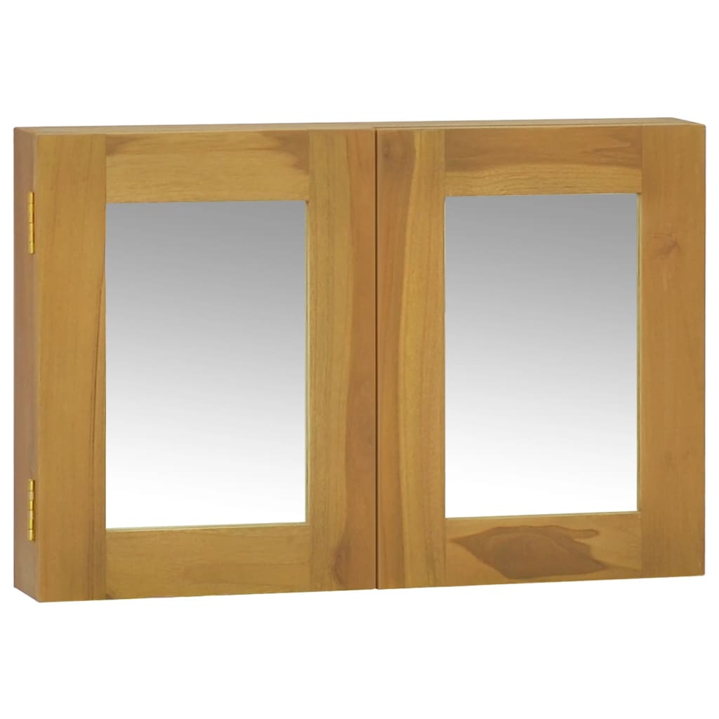 Spegelskåp 60X10X40 Cm Massiv Teak