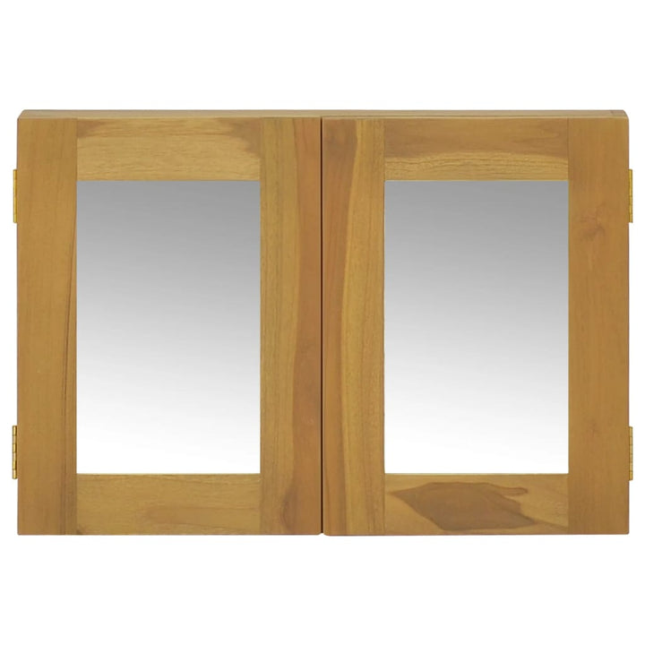 Spegelskåp 60X10X40 Cm Massiv Teak