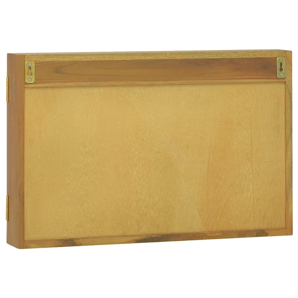 Spegelskåp 60X10X40 Cm Massiv Teak