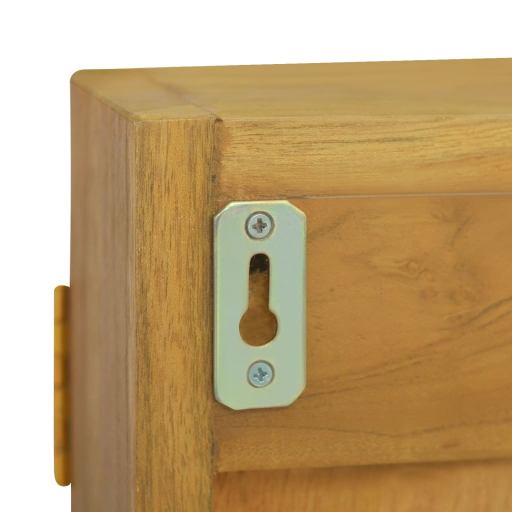 Spegelskåp 60X10X40 Cm Massiv Teak