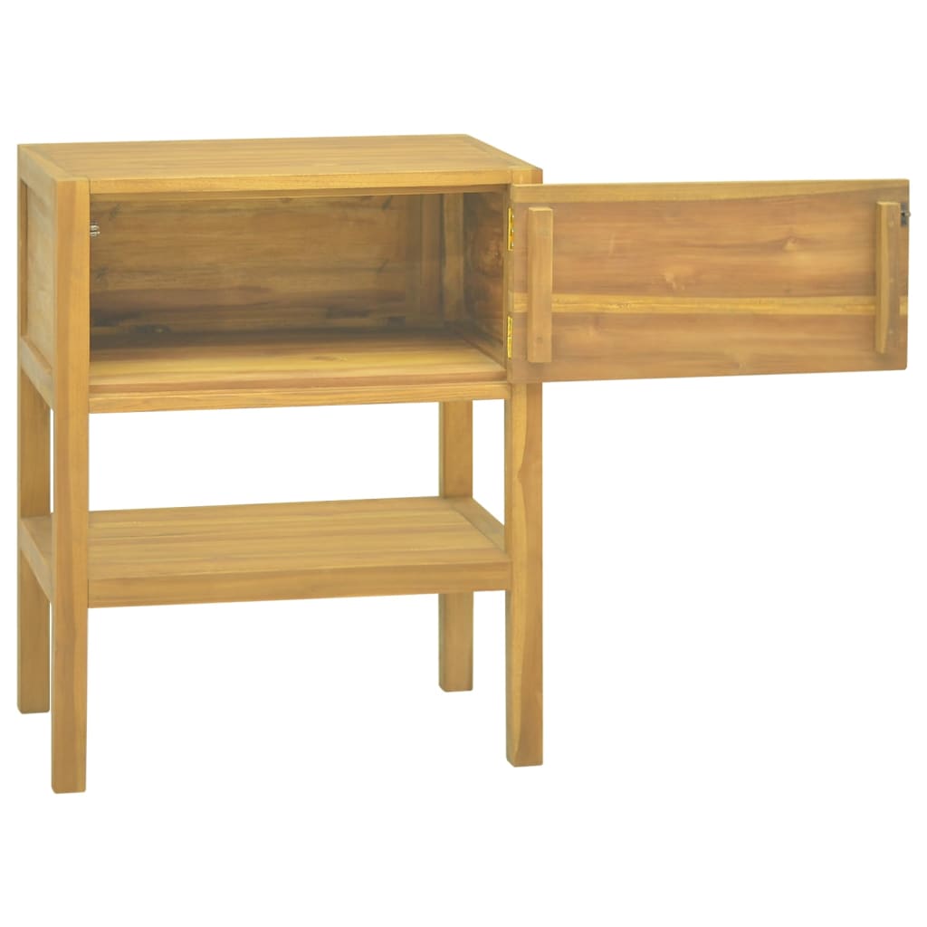 Badrumsskåp 60X40X75 Cm Massivt Teakträ