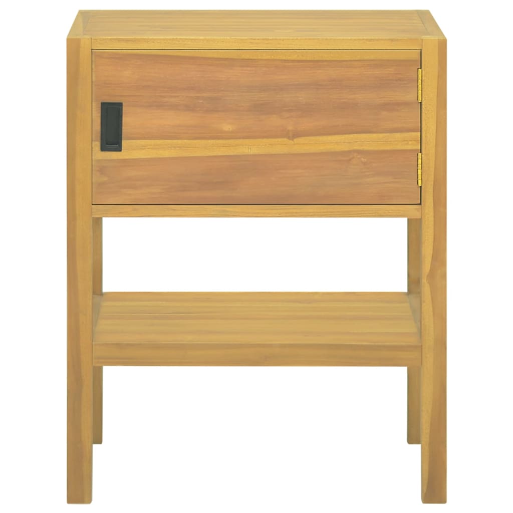 Badrumsskåp 60X40X75 Cm Massivt Teakträ