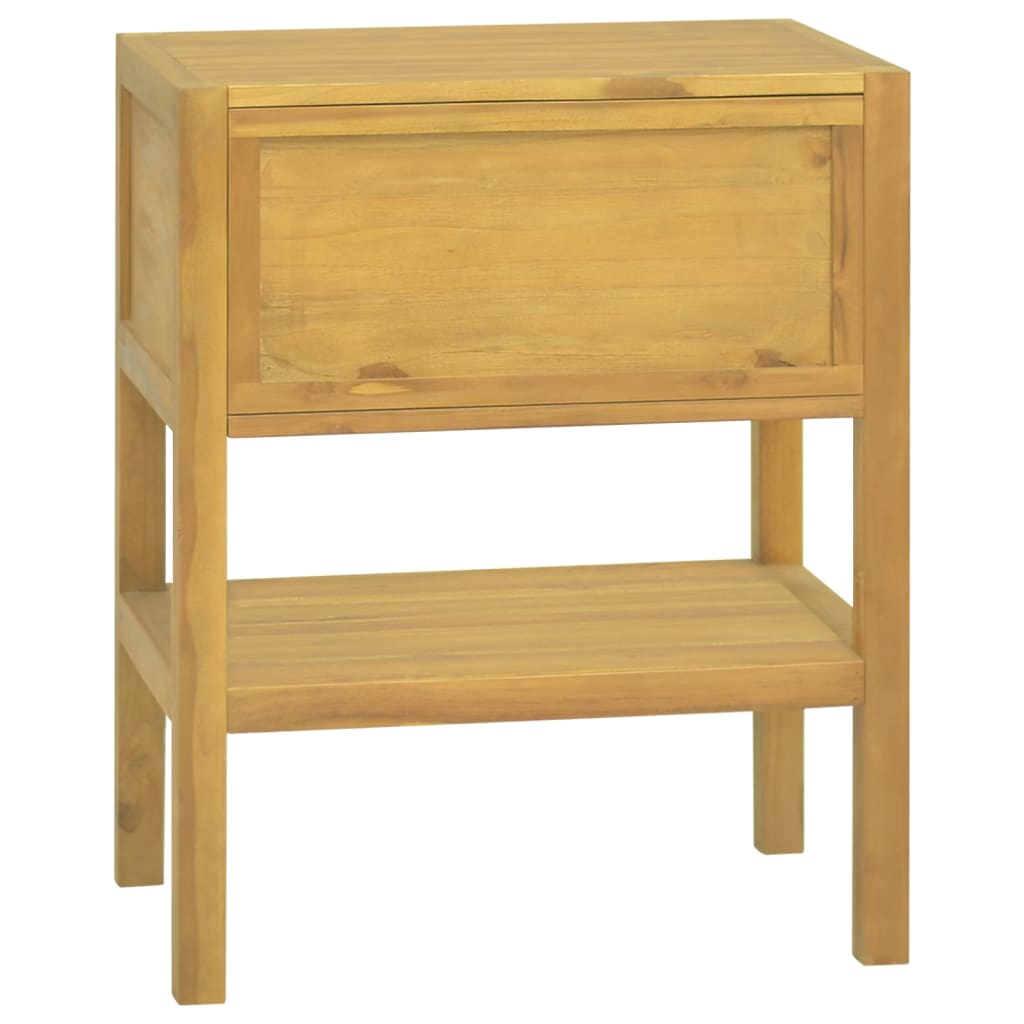 Badrumsskåp 60X40X75 Cm Massivt Teakträ
