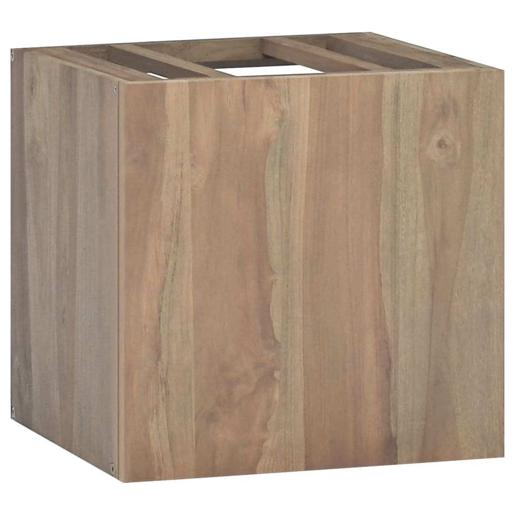 Väggmonterat Badrumsskåp 46X25,5X40 Cm Massiv Teak