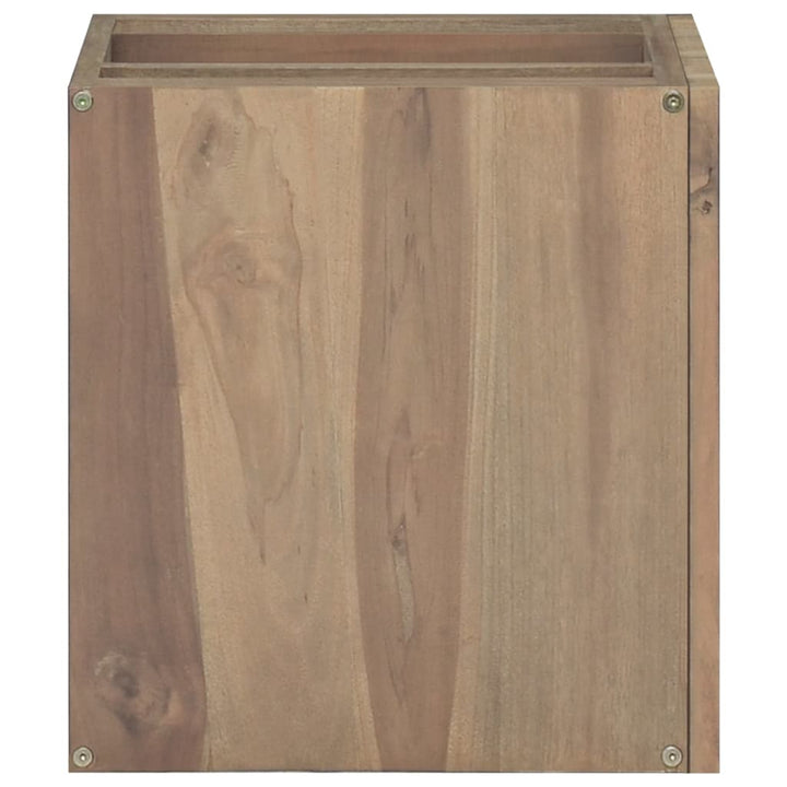 Väggmonterat Badrumsskåp 46X25,5X40 Cm Massiv Teak