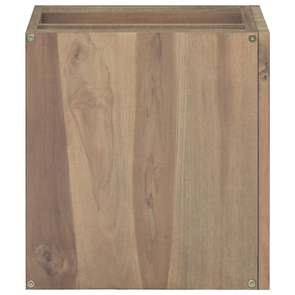 Väggmonterat Badrumsskåp 46X25,5X40 Cm Massiv Teak