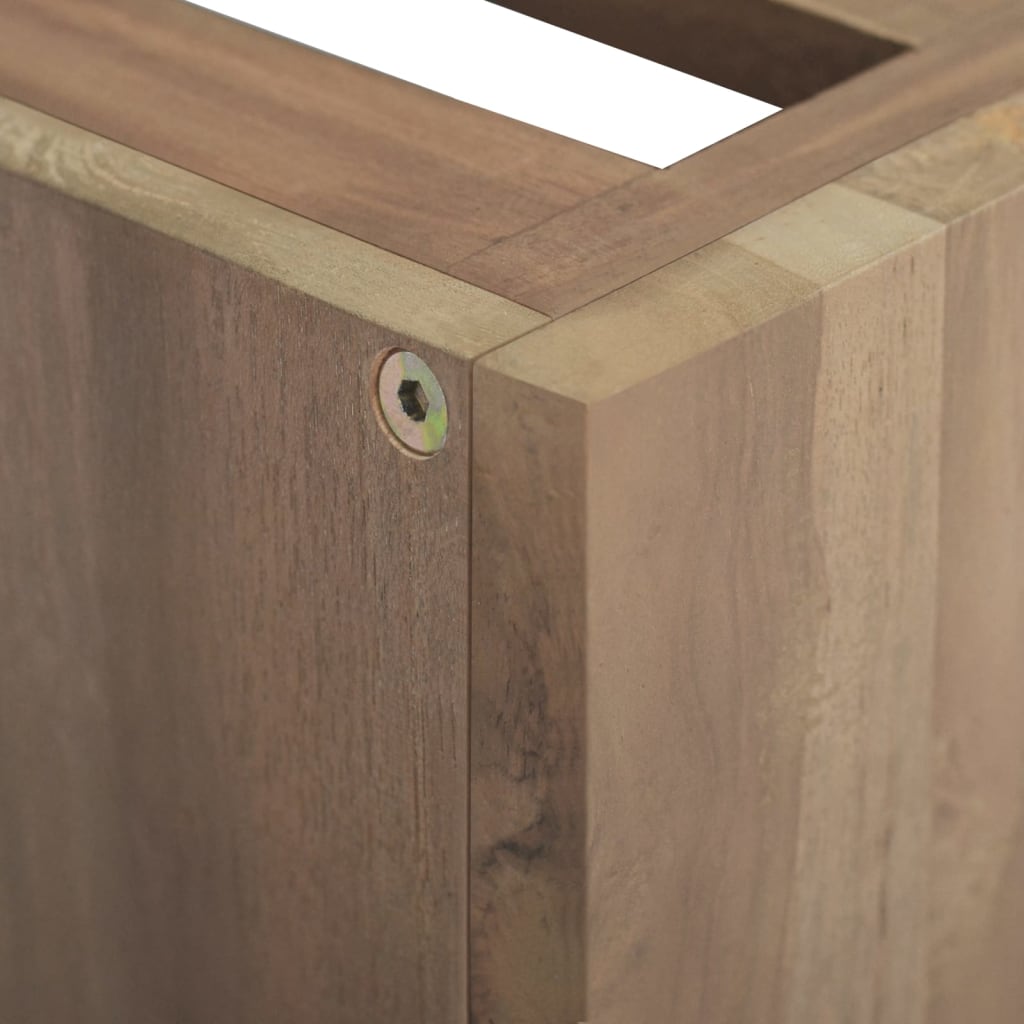 Väggmonterat Badrumsskåp 46X25,5X40 Cm Massiv Teak