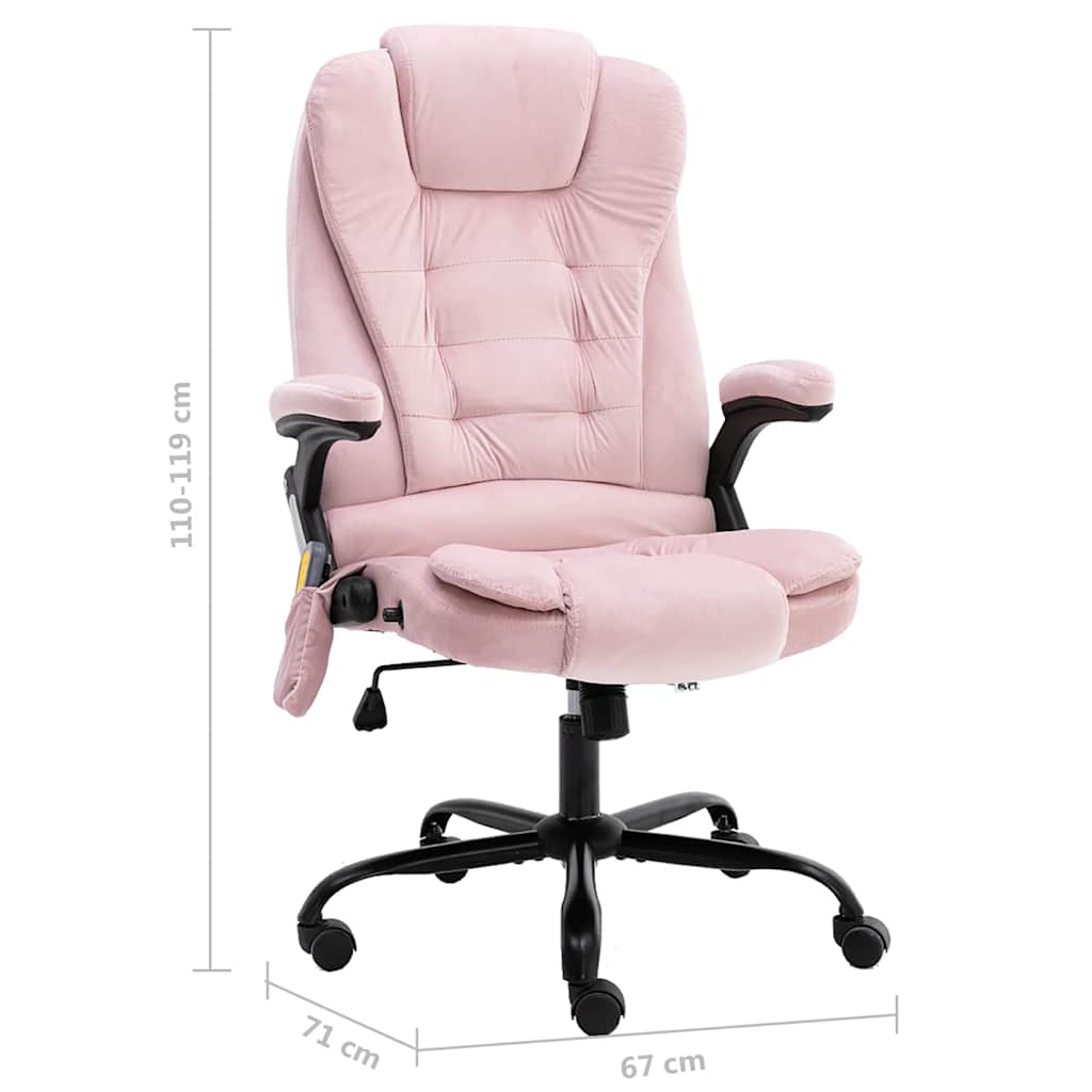 Massagekontorsstol Sammet