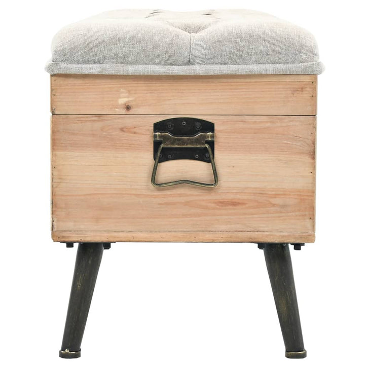 Förvaringsbänk 110 Cm Massivt Granträ