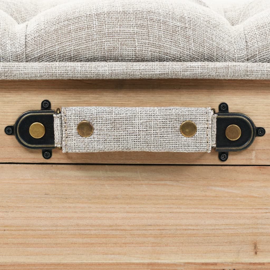 Förvaringsbänk 110 Cm Massivt Granträ