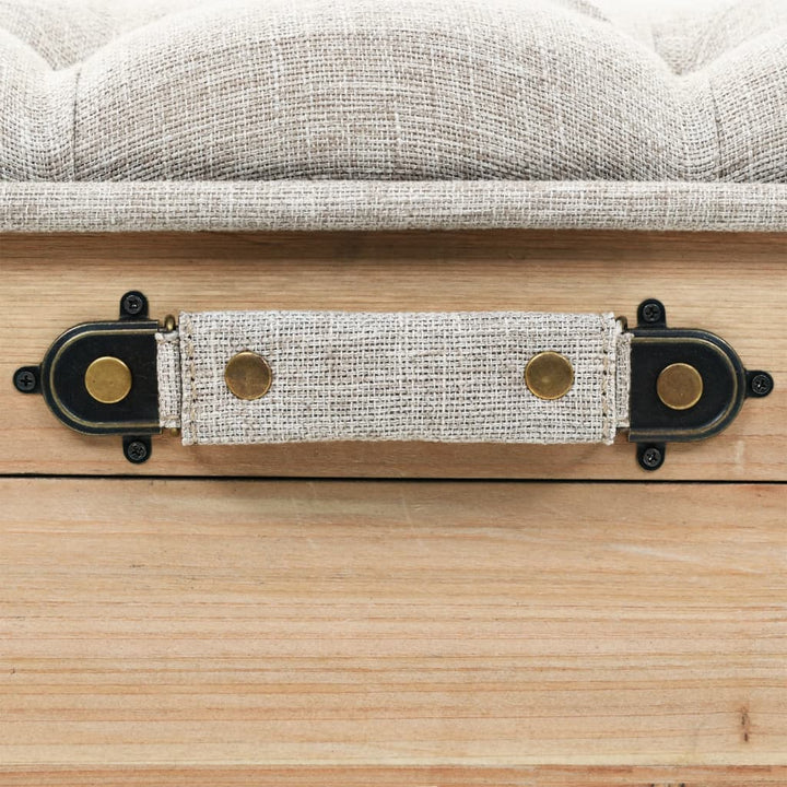 Förvaringsbänk 110 Cm Massivt Granträ