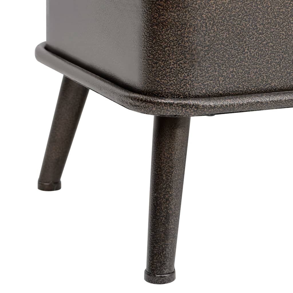 Förvaringsbänk Med Ryggstöd 110 Cm Konstläder