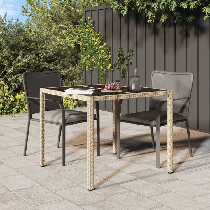 Utebord Härdat Glas Och Konstrotting