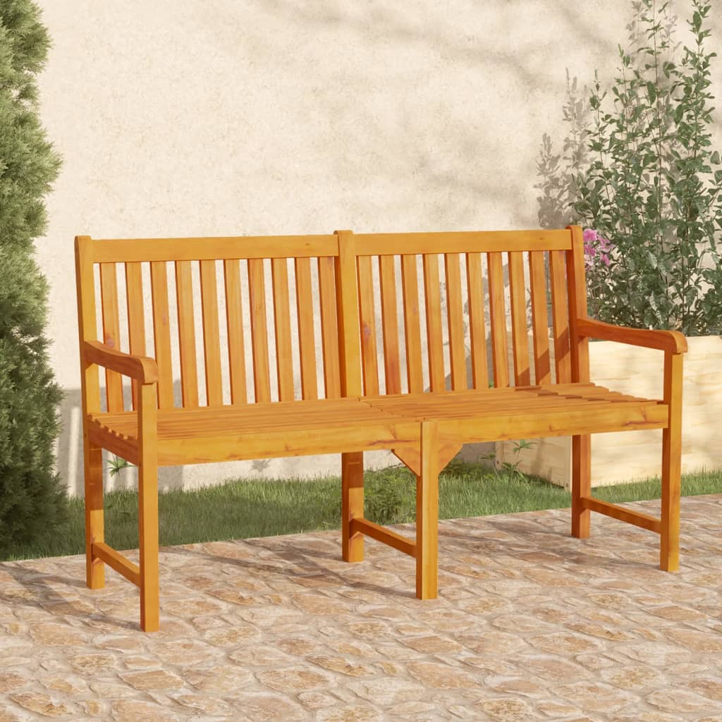 Trädgårdsbänk 219 Cm Massivt Akaciaträ