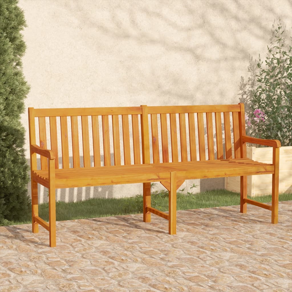 Trädgårdsbänk 219 Cm Massivt Akaciaträ