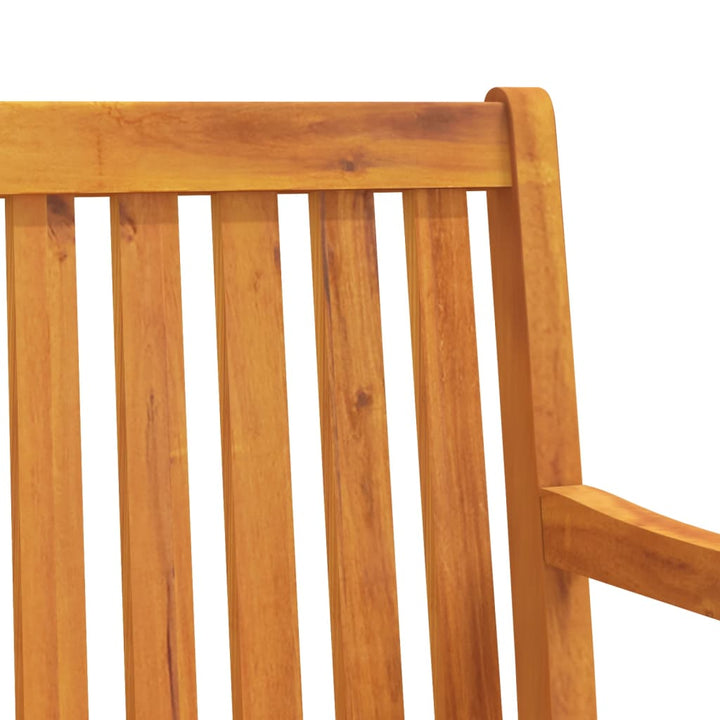 Trädgårdsbänk 219 Cm Massivt Akaciaträ