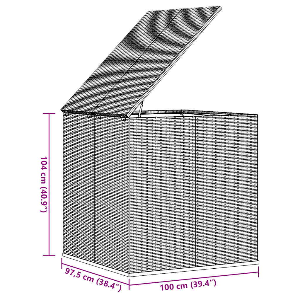 Dynbox Pe-Rotting 100X97,5X104 Cm