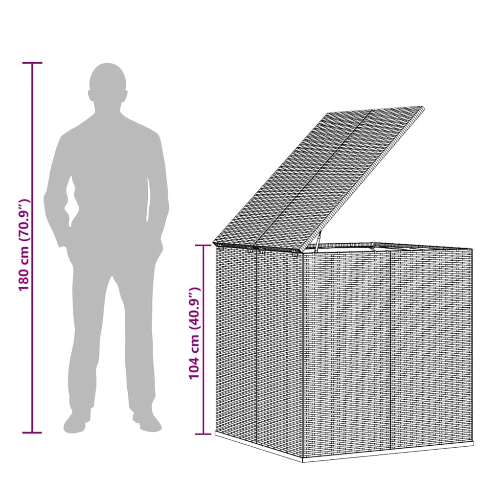 Dynbox Pe-Rotting 100X97,5X104 Cm