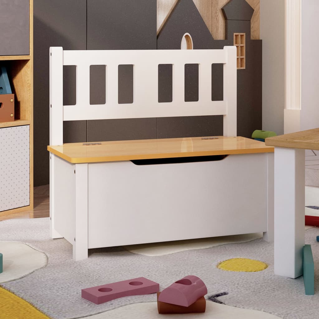 Förvaringsbänk Barn 60X30X55 Cm Mdf