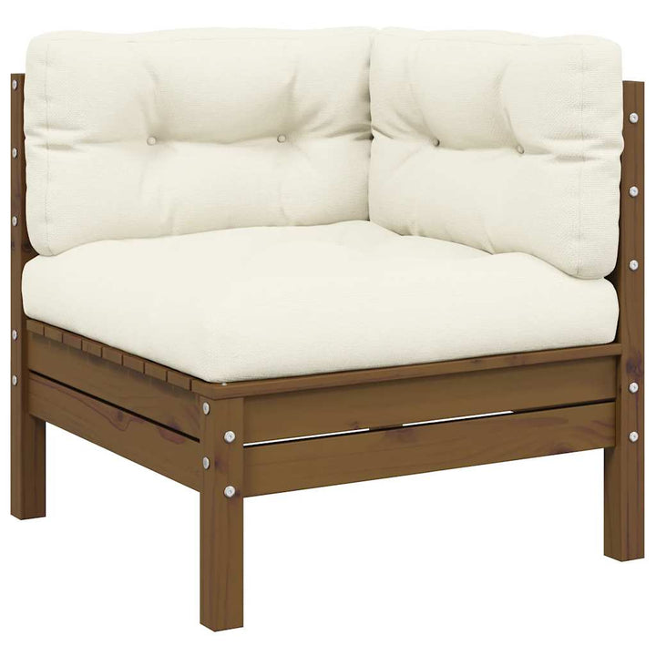 Med Gråa Dynor Massiv Furu