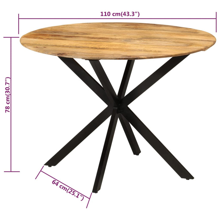 Matbord Ø110X78 Cm Och Stål