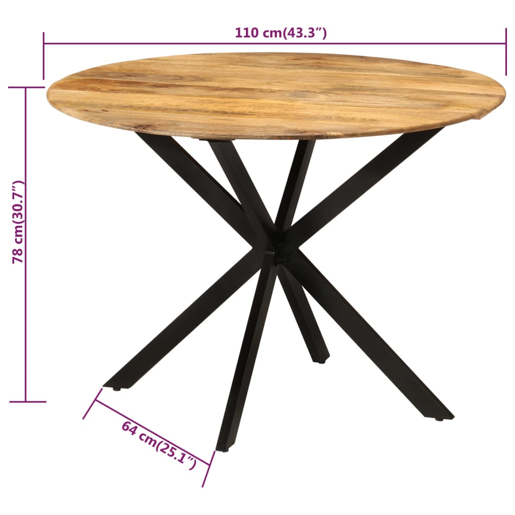 Matbord Ø110X78 Cm Och Stål