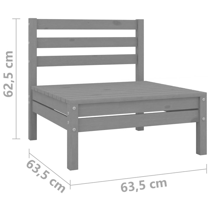 Trädgårdssoffa 2-Sits Massiv Furu